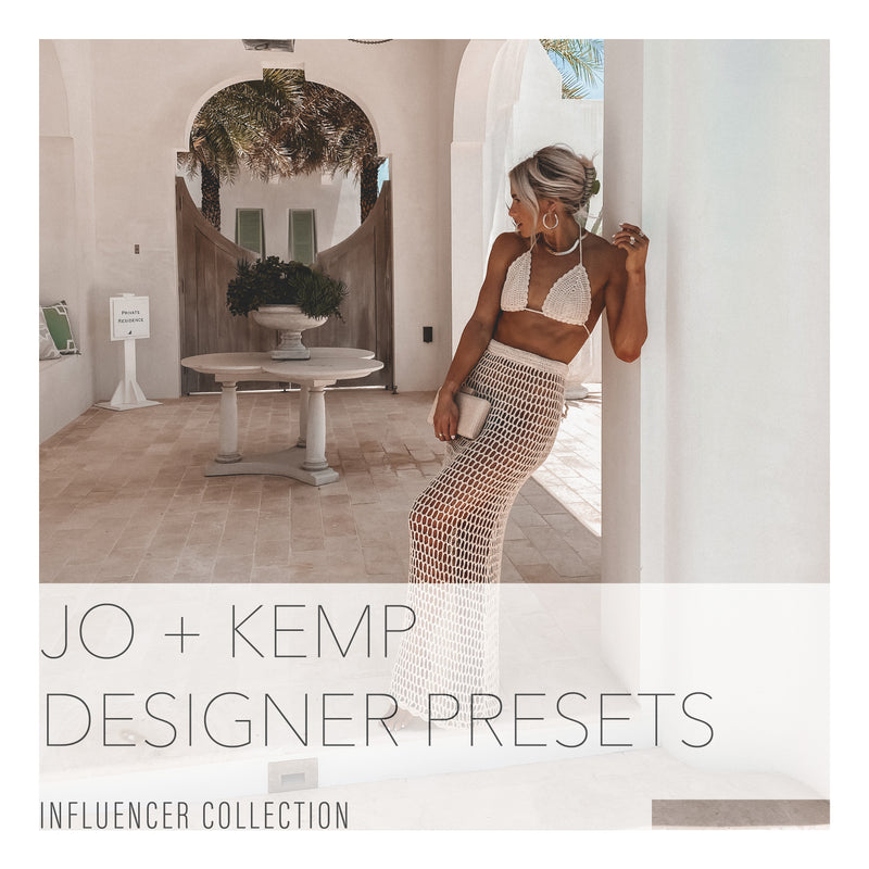 Jo and Kemp's Designer Mobile Lightroom Presets Collection